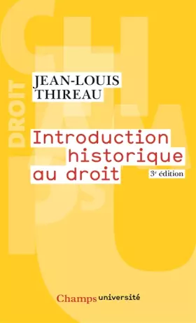 Couverture du produit · Introduction historique au droit