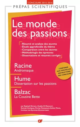 Couverture du produit · Le monde des Passions