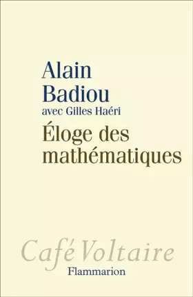 Couverture du produit · Eloge des mathématiques