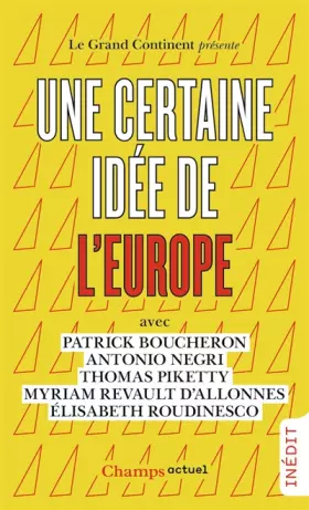 Couverture du produit · Une certaine idée de l'Europe