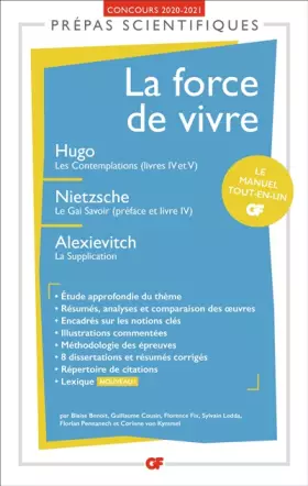 Couverture du produit · La force de vivre: Prépas scientifiques 2020-2021