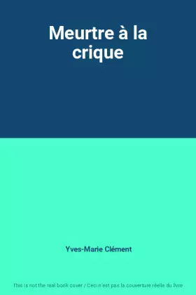 Couverture du produit · Meurtre à la crique