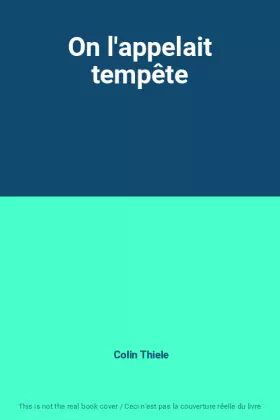 Couverture du produit · On l'appelait tempête