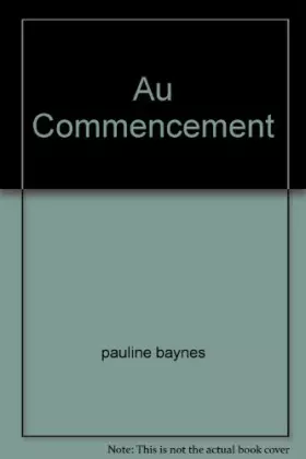 Couverture du produit · Au commencement