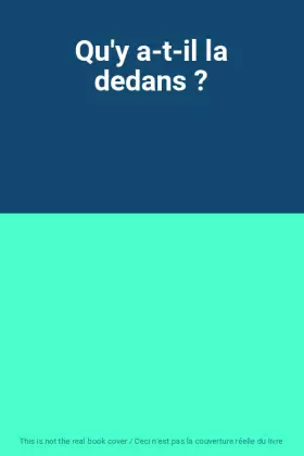 Couverture du produit · Qu'y a-t-il la dedans ?