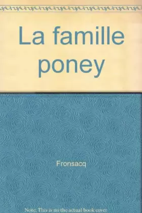 Couverture du produit · La famille Poney