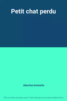 Couverture du produit · Petit chat perdu