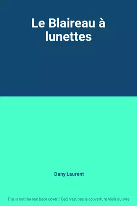 Couverture du produit · Le Blaireau à lunettes