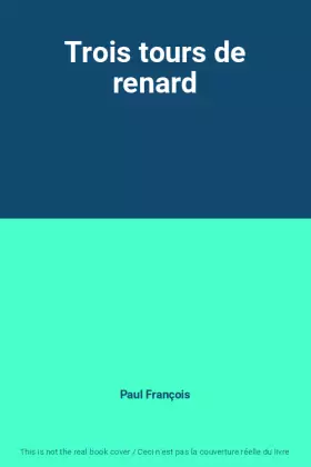 Couverture du produit · Trois tours de renard