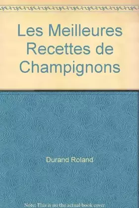 Couverture du produit · Les meilleures recettes de champignons