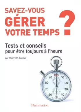 Couverture du produit · Savez-vous gérer votre temps?