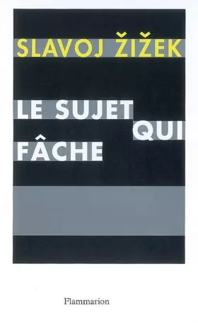 Couverture du produit · Le sujet qui fâche