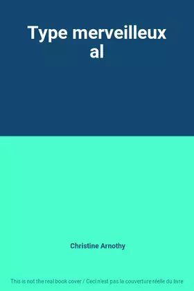 Couverture du produit · Type merveilleux al
