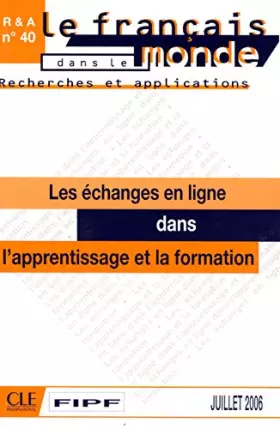 Couverture du produit · Echanges en ligne