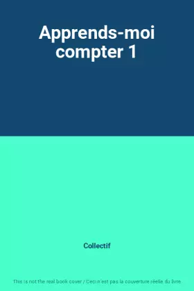 Couverture du produit · Apprends-moi compter 1
