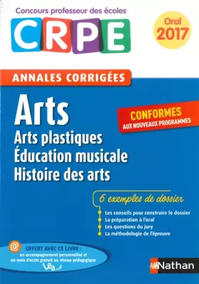 Couverture du produit · Annales CRPE : Arts