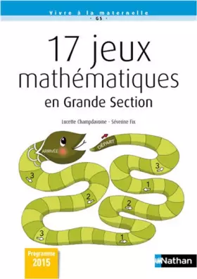 Couverture du produit · 17 Jeux mathématiques en grande section