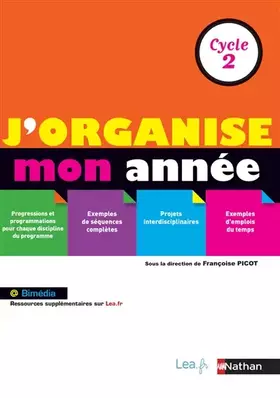 Couverture du produit · J'organise mon année - Cycle 2