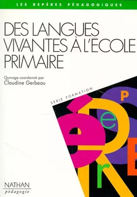 Couverture du produit · Des Langues vivantes à l'école primaire