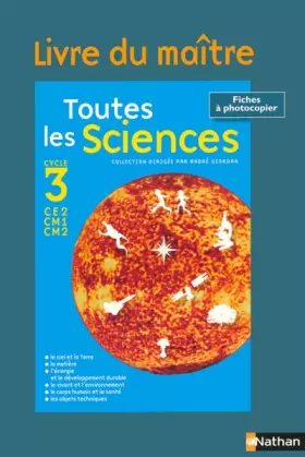 Couverture du produit · Toutes les sciences Cycle 3