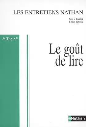 Couverture du produit · Le goût de lire