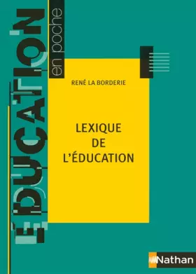 Couverture du produit · Lexique de l'éducation
