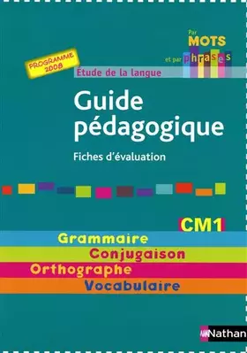 Couverture du produit · Par mots et par phrases CM1