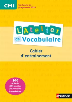 Couverture du produit · L'Atelier de Vocabulaire CM1