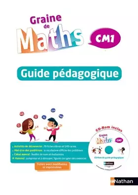 Couverture du produit · Graine de maths CM1
