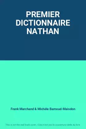 Couverture du produit · PREMIER DICTIONNAIRE NATHAN