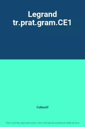 Couverture du produit · Legrand tr.prat.gram.CE1