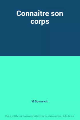 Couverture du produit · Connaître son corps