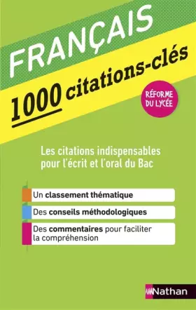 Couverture du produit · Le Français en 1000 citations-clés