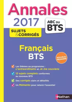 Couverture du produit · Annales ABC du BTS 2017 Français (31)