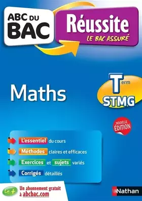 Couverture du produit · ABC du BAC Réussite Maths Term STMG