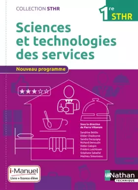 Couverture du produit · Sciences et technologies des services 1re STHR