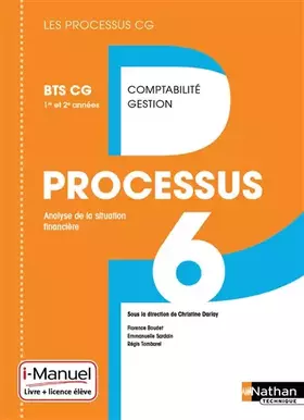 Couverture du produit · Processus 6 BTS CG 1re et 2e année