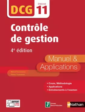 Couverture du produit · Contrôle de gestion - DCG 11 - Manuel et applications