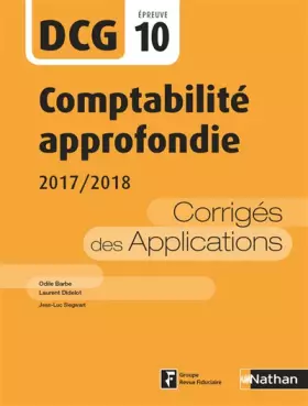 Couverture du produit · DCG 10 - Comptabilité approfondie - 2017/2018