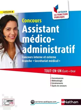 Couverture du produit · Concours Assistant médico-administratif