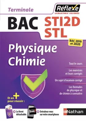 Couverture du produit · Physique-Chimie - Guide Reflexe -Tle Bac STI2D-STL - Bac 2020
