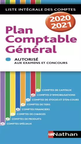 Couverture du produit · Plan comptable général 2020/2021 - Liste intégrale des comptes