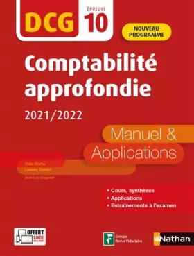 Couverture du produit · Comptabilité approfondie 2021/2022 - DCG 10 - Manuel et applications (10)