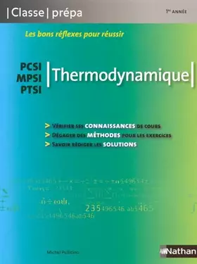 Couverture du produit · Thermodynamique PCSI / MPSI / PTSI - 1ère année