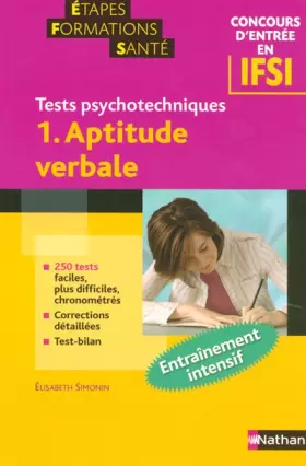 Couverture du produit · Aptitude verbale