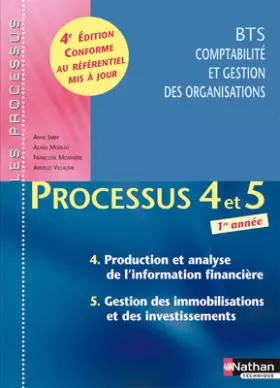 Couverture du produit · PROCESSUS 4/5 BTS 1 CGO ELEVE