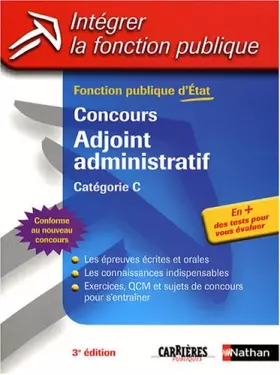Couverture du produit · CONCOURS ADJ ADMINIST N02 CATC