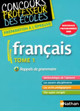 Couverture du produit · Français, tome 1 : Nouveaux programmes 2008