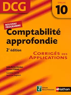 Couverture du produit · COMPTABILITE APPROF EPR 10 COR
