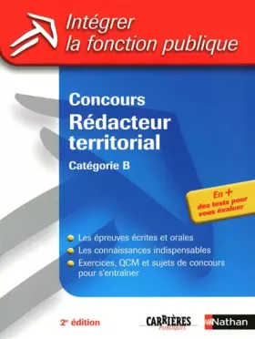 Couverture du produit · Concours Rédacteur territorial : Catégorie B